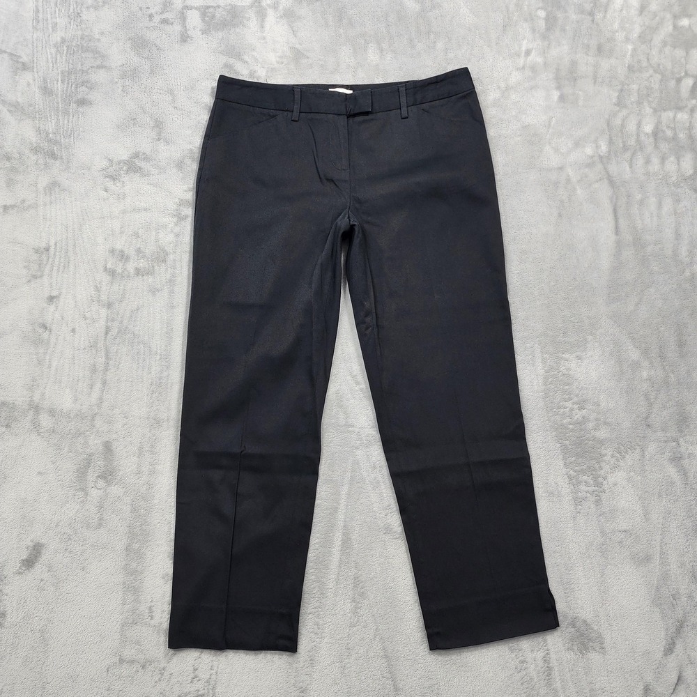 Laundry By Shelli Segal Pants Womens 8 Black Twill Dress Ankle Office Workwear
